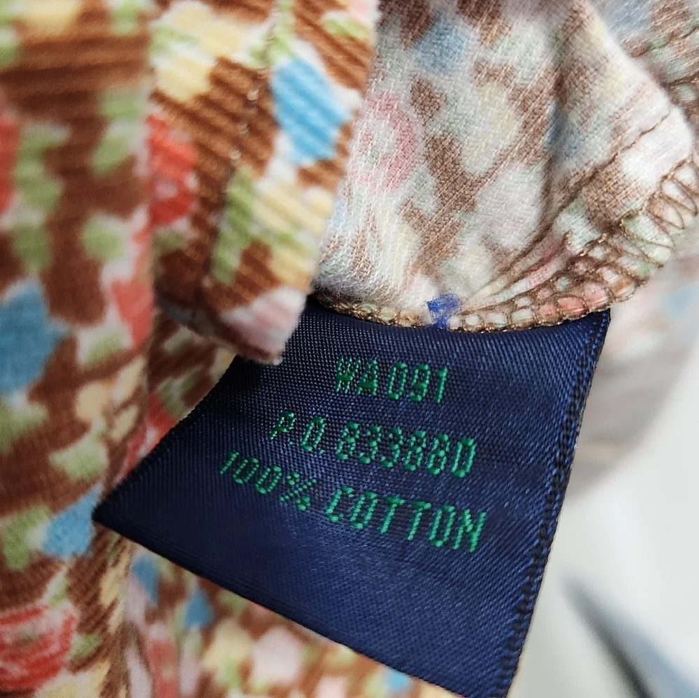 Boden Multicolor Floral Button Down Shirt - Picture 10 of 12